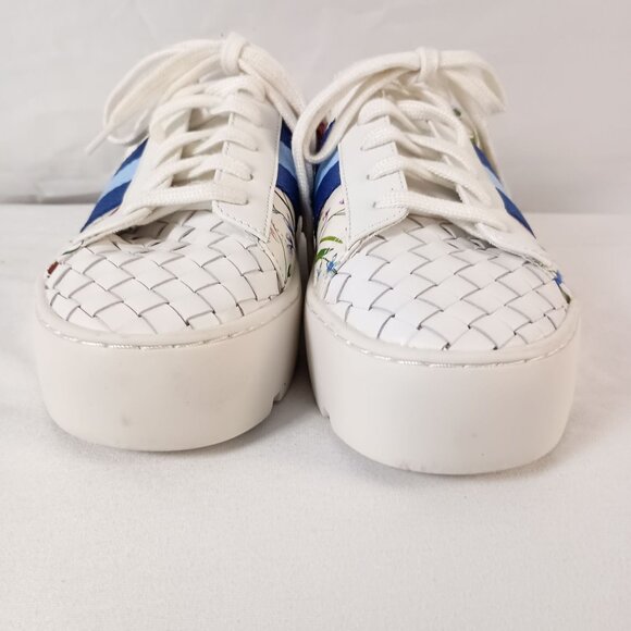 Johnny Was Downtown Fiska Multicolor Leather Sneakers Women 7 Authentic $268 - Picture 2 of 11